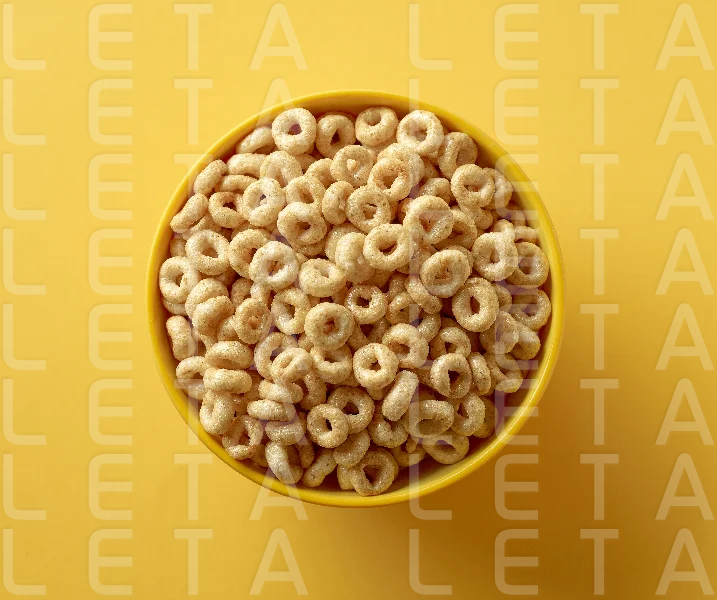 bowl of breakfast cereal honey rings