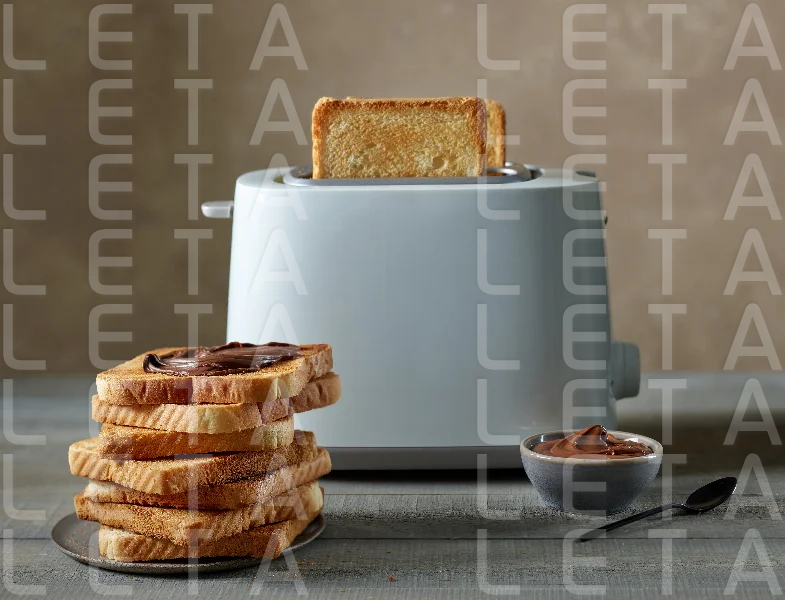 heap of toasted bread slices