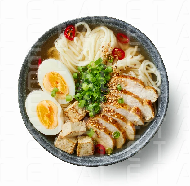bowl of asian ramen soup