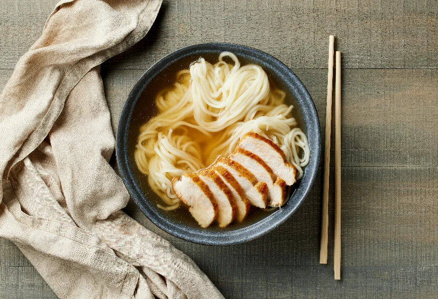 bowl of asian noodle soup