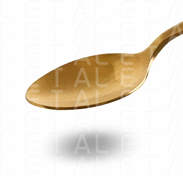 empty golden spoon
