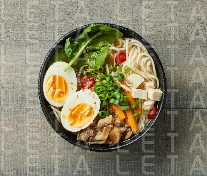 bowl of asian noodle soup
