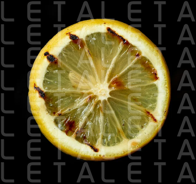 grilled lemon slice