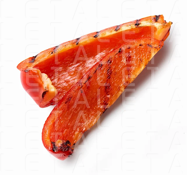grilled red paprika slices