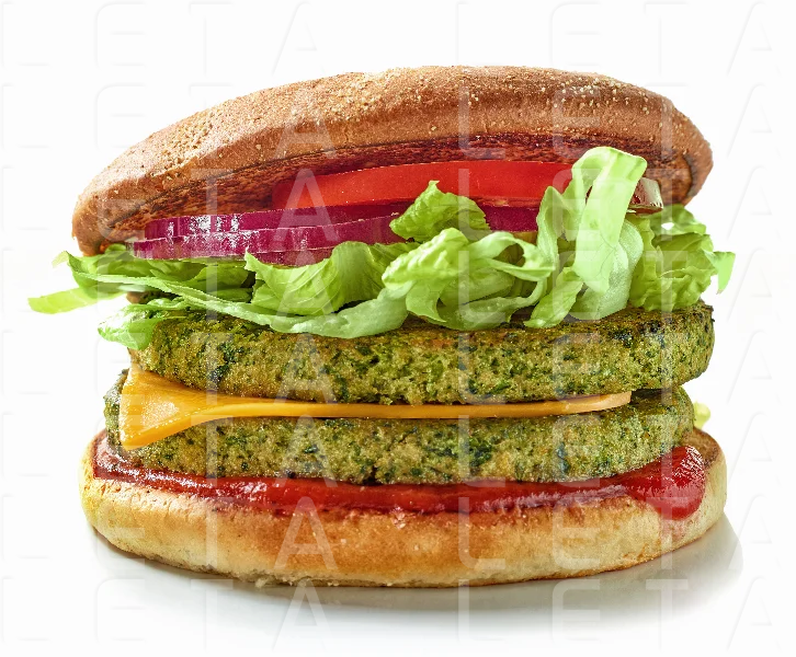 fresh tasty vegan burger