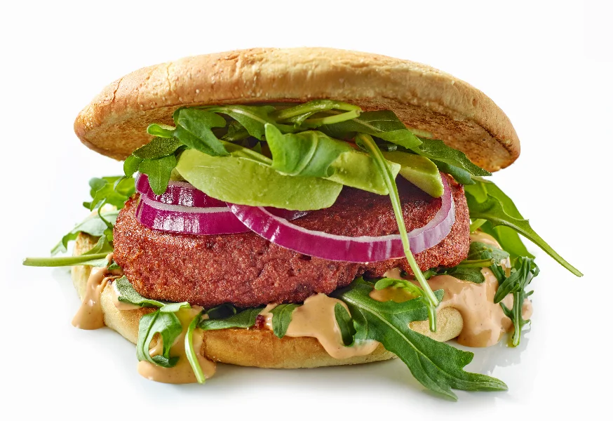fresh vegan burger