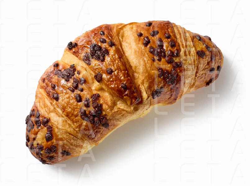 freshly baked chocolate croissant