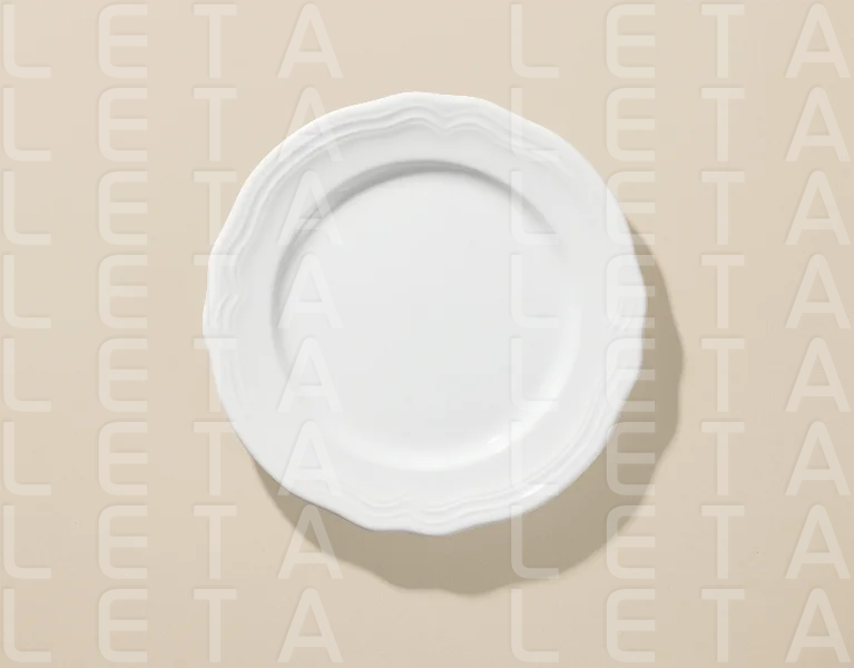white empty plate