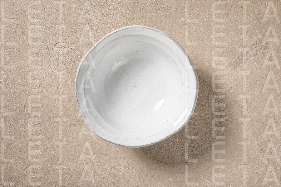empty white bowl