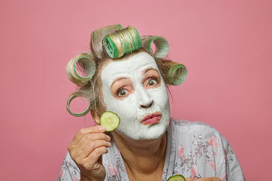funny senior woman