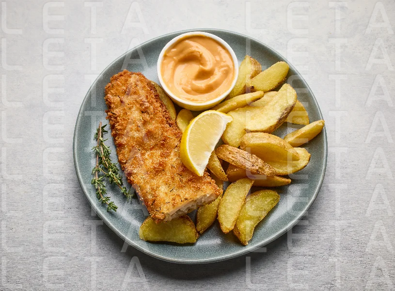 plate of fish and chips