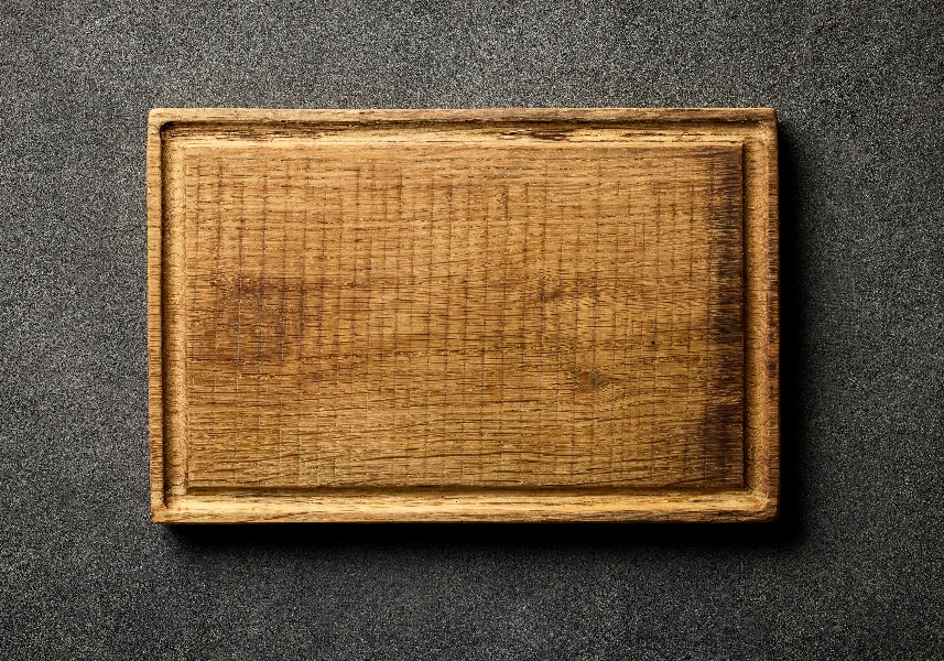 empty wooden cutting board