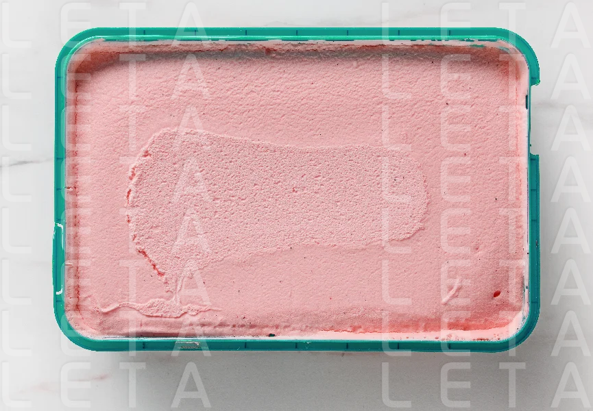 box of pink ice cream