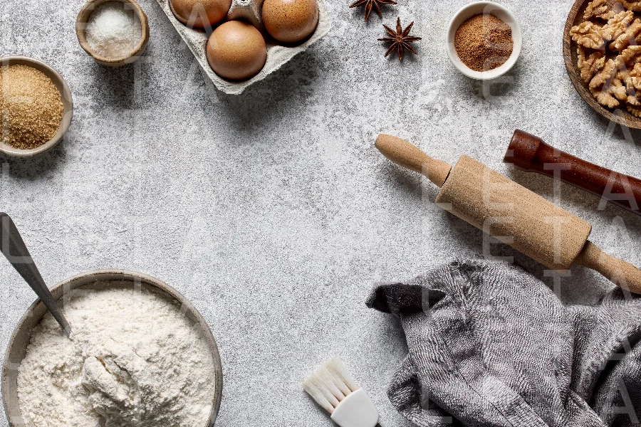 various baking ingredients