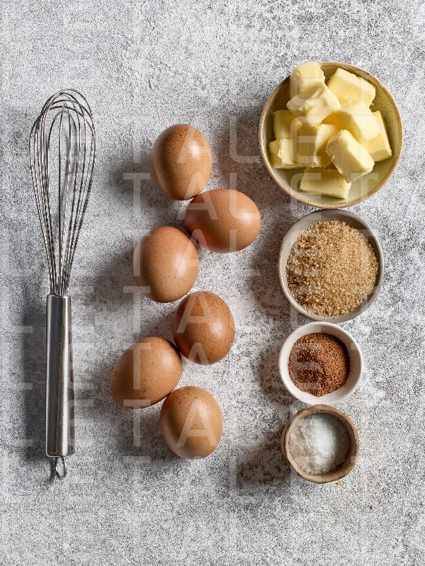 various baking ingredients