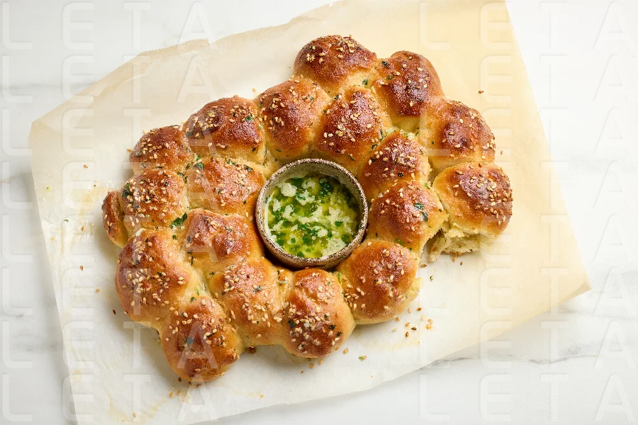 freshly baked bread buns