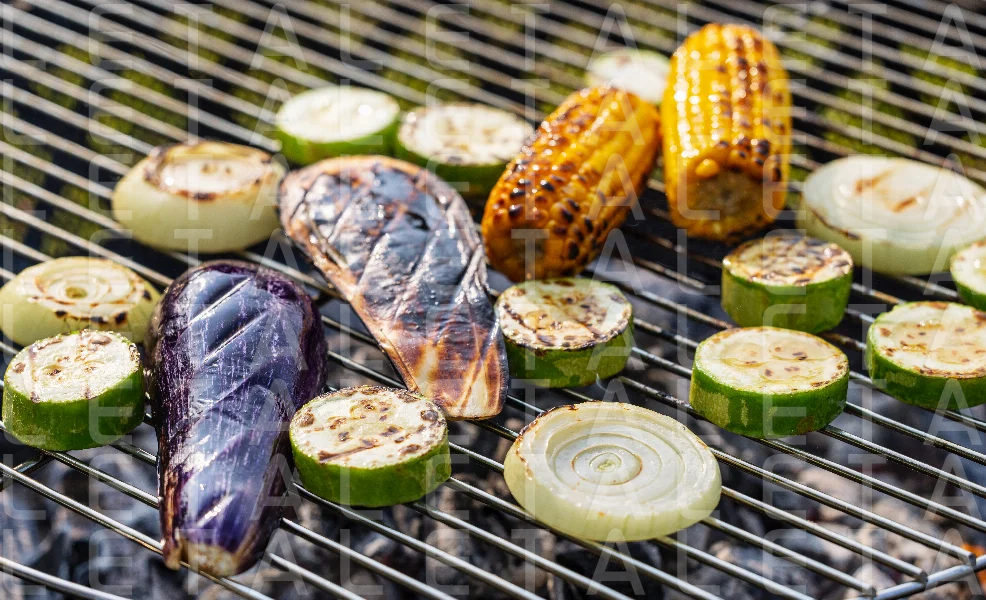 various grilled vegetables