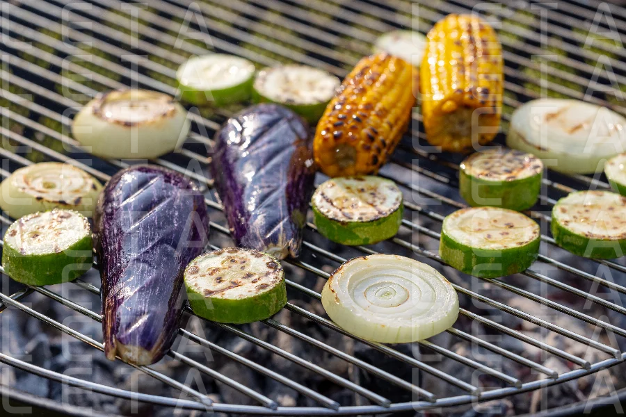 various grilled vegetables