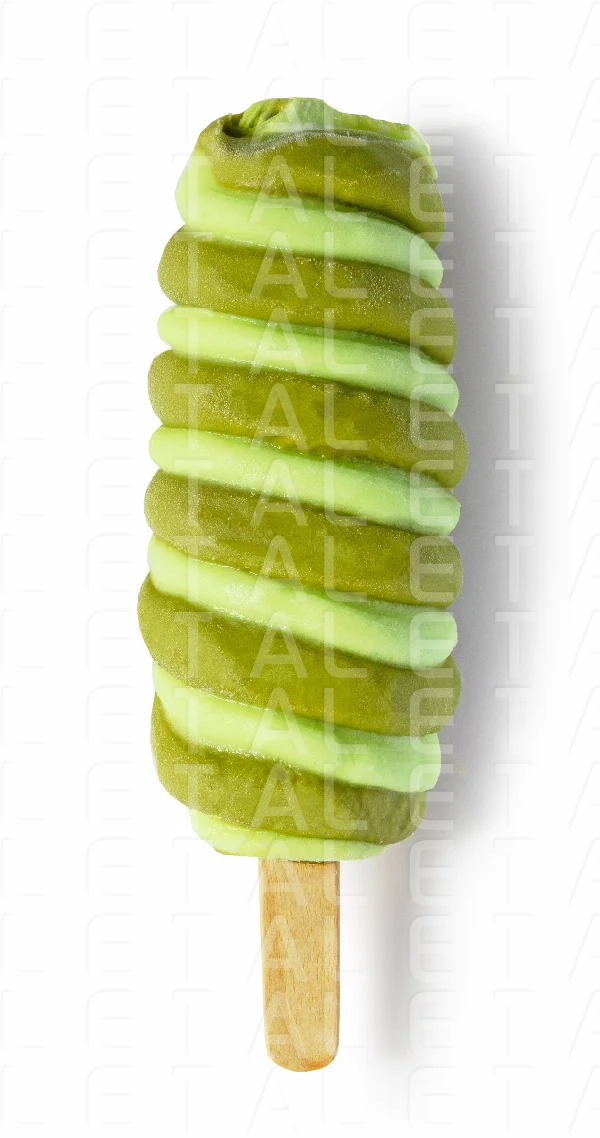 apple, cherry and vanilla ice cream popsicle