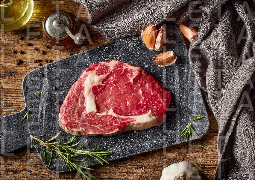 fresh raw steak