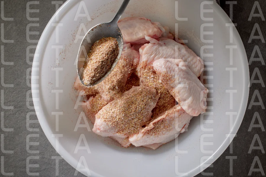 process of making crispy chicken wings