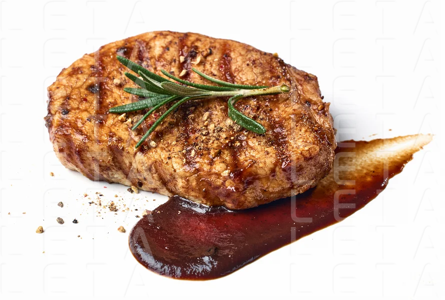 freshly grilled steak
