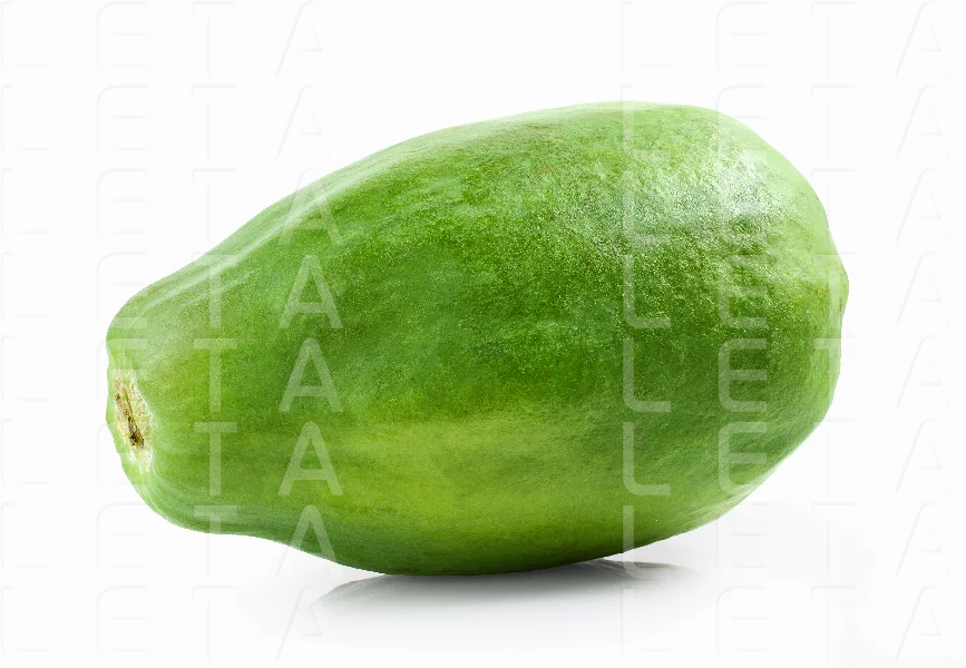 whole fresh green papaya fruit