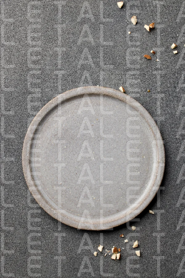 empty grey plate