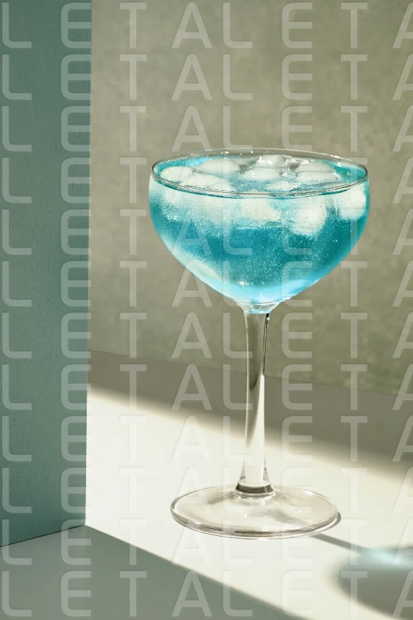 glass of Blue Margarita cocktail