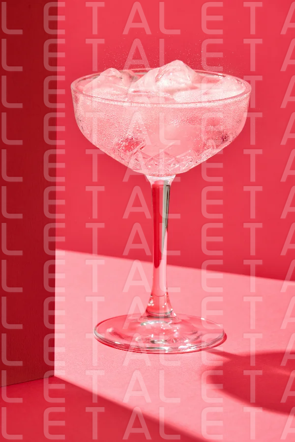 glass of iced cocktail