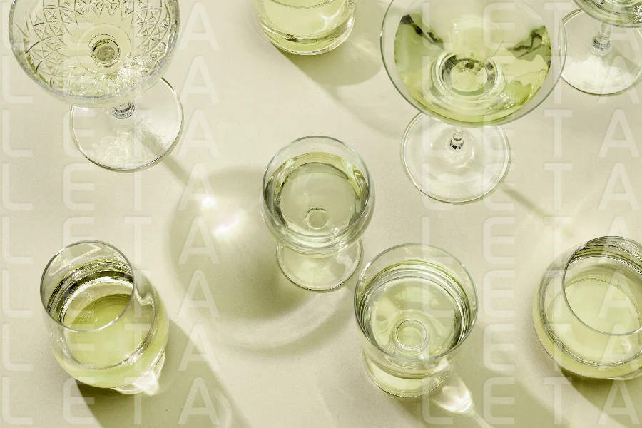 various cocktail glasses