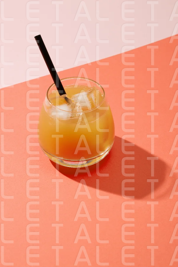 glass of iced juice