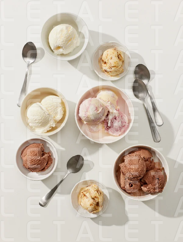 set of ice cream bowls