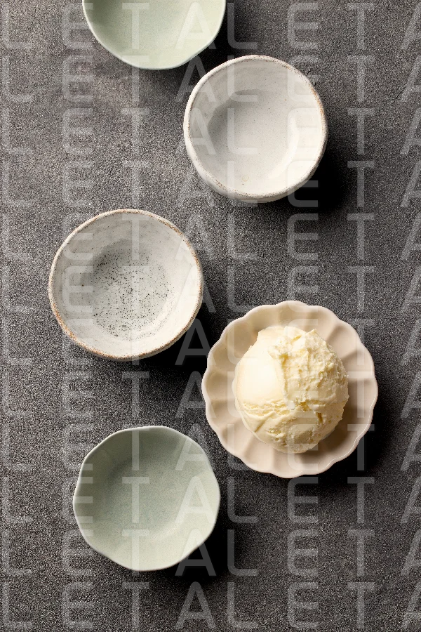 various ice cream bowls