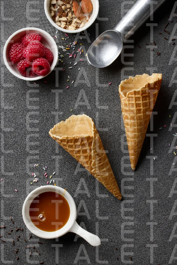 various ice cream ingredients