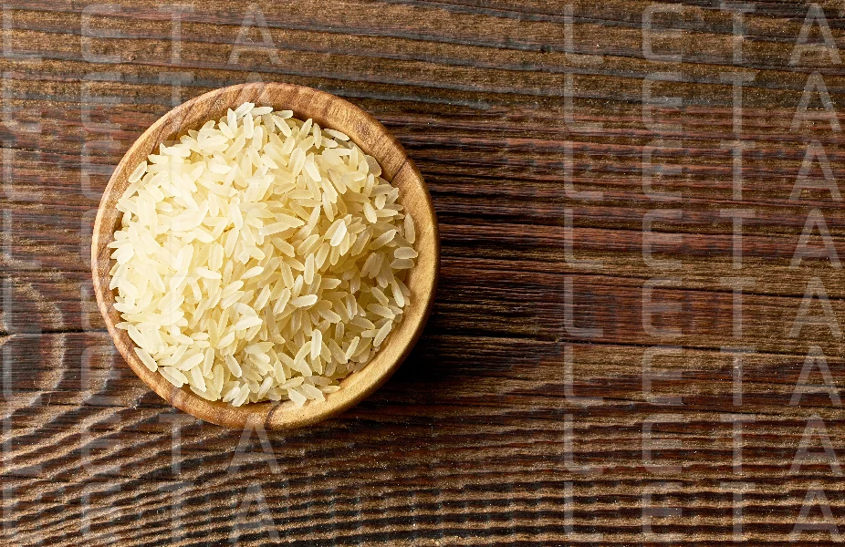 bowl of raw rice