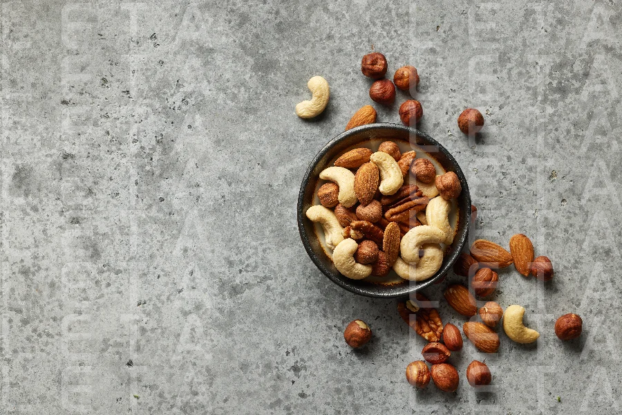 bowl of various nuts