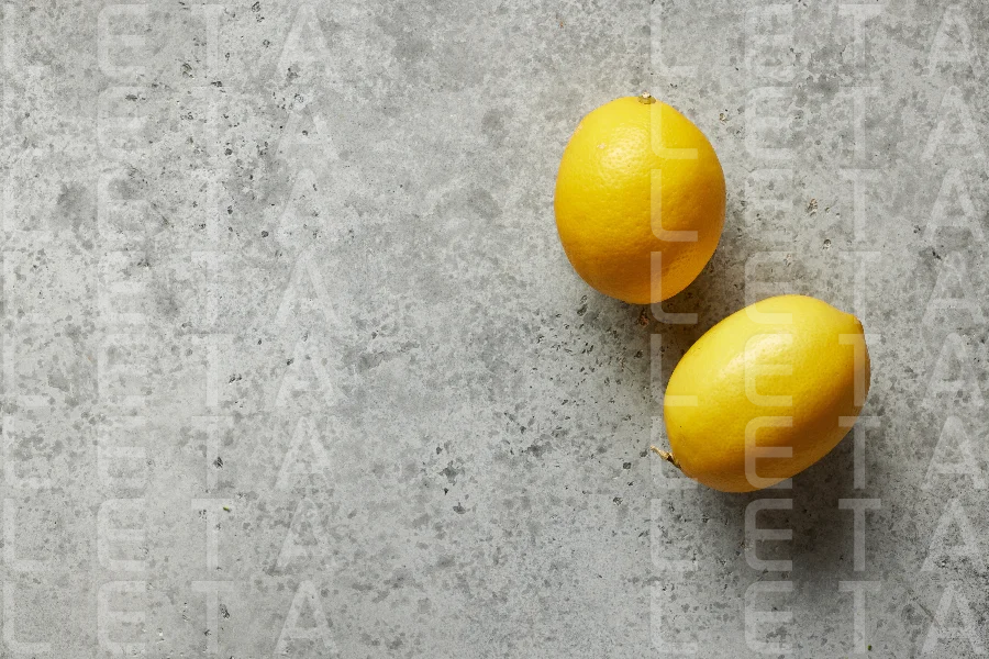 two fresh lemons
