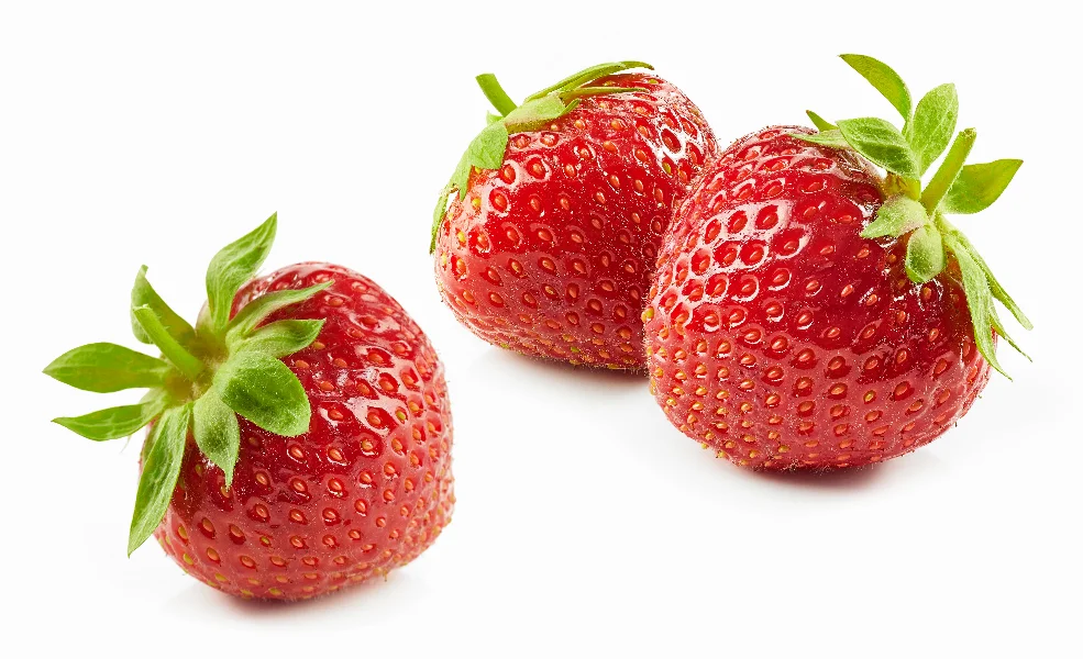 fresh red strawberries