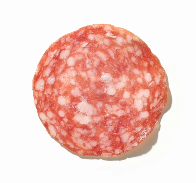 thin slice of smoked salami sausage