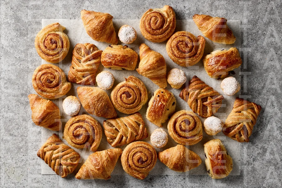 freshly baked sweet buns