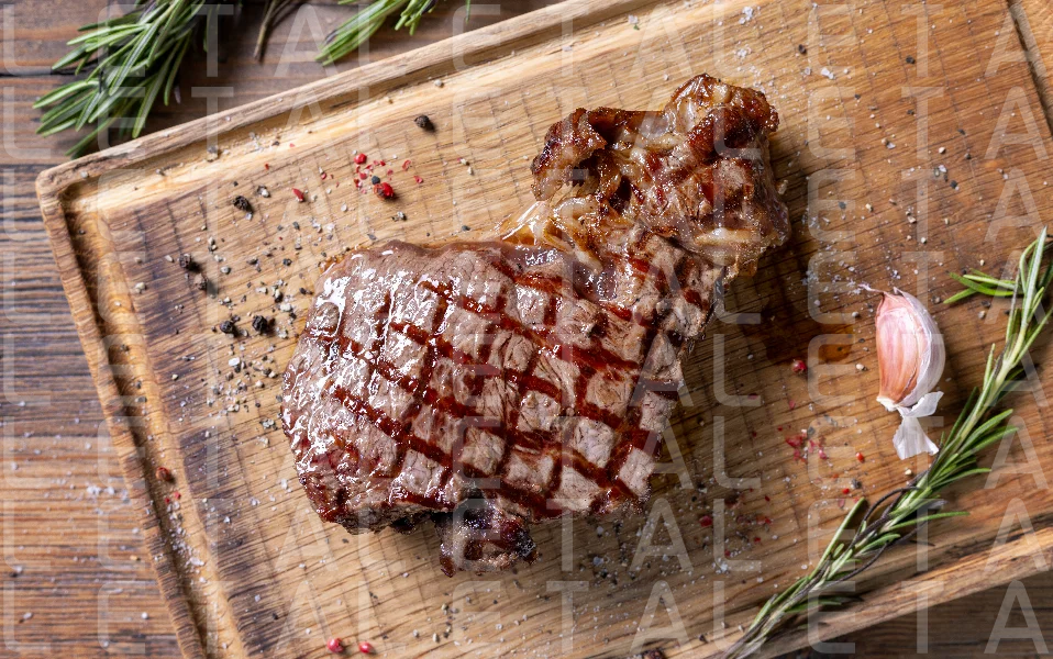 freshly grilled steak