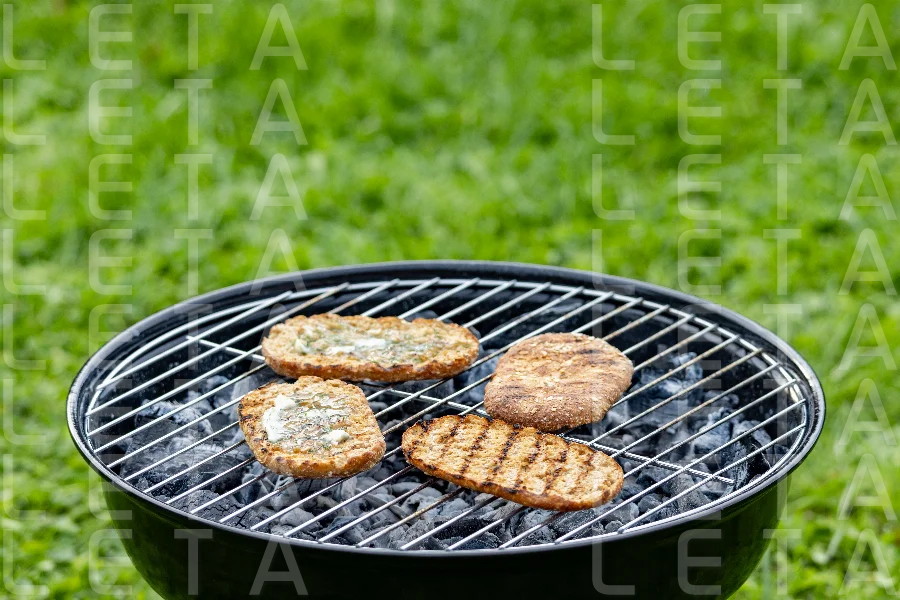 bread buns on grill