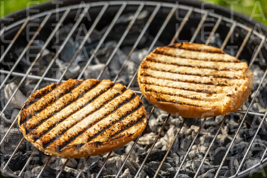 grilled burger bread