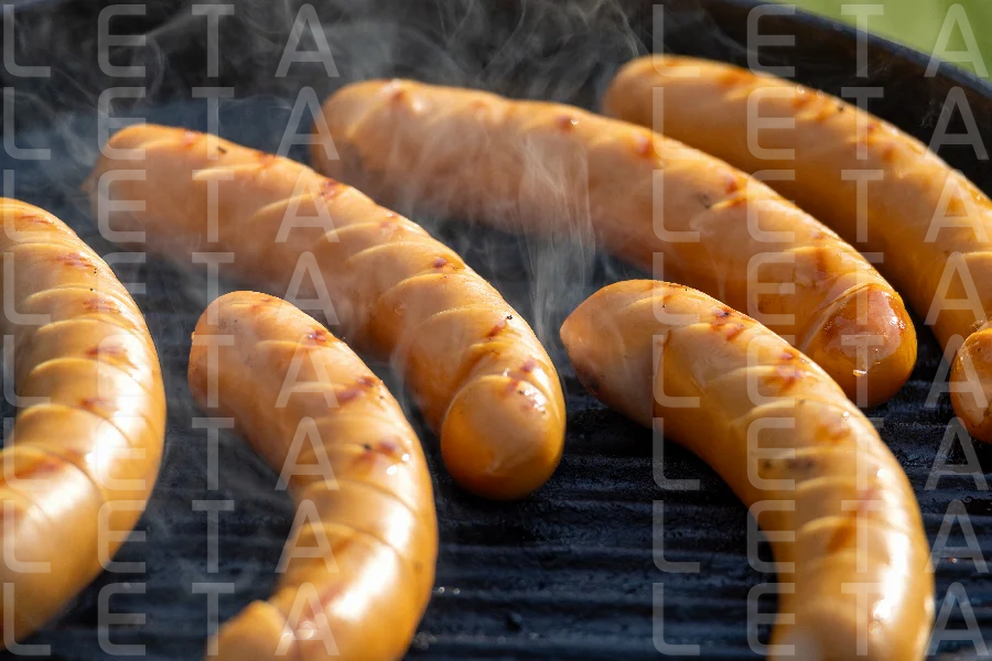 freshly grilled sausages