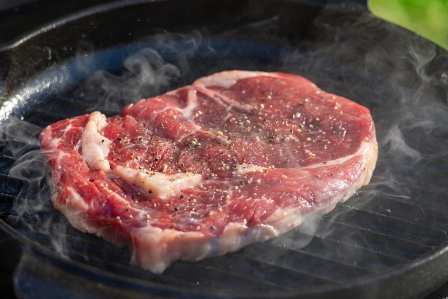 fresh raw steak meat