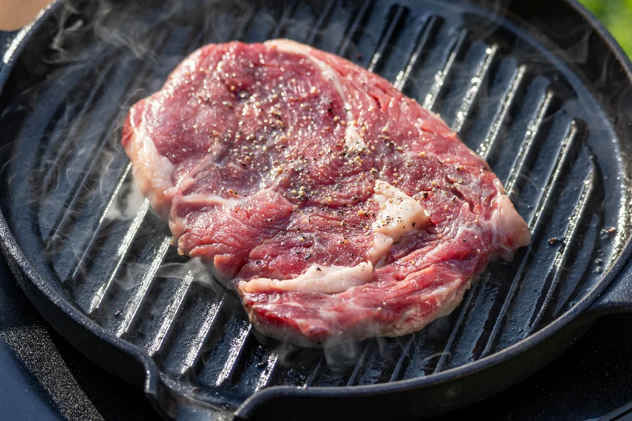fresh raw beef steak