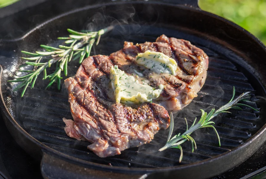 freshly grilled steak