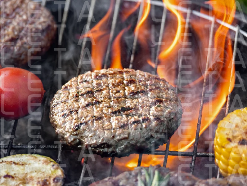 grilled burger patty
