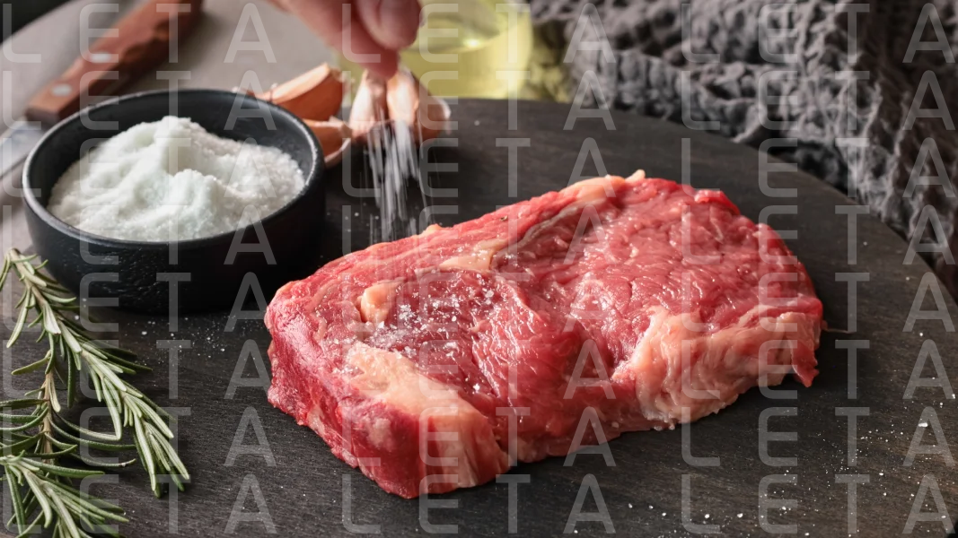 fresh raw beef steak